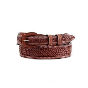 Vogt Mens Basket Weave Western Belt